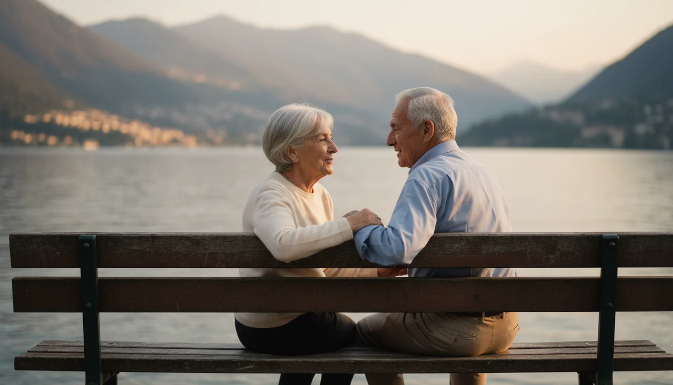Senior:innen am See im Tessin